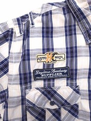 Henry Choice Blue Jeans Men’s XL Shirt Daytona Speedway Gasoline Racing Patches