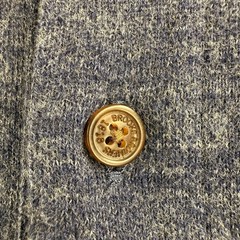 Brooks Brothers Red Fleece Shirt Mens 2XL Blue Henley Long Sleeve Knit Heather