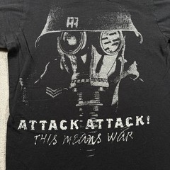 Attack Attack This Means War Bay Island Sportswear T-Shirt Mens Small Black