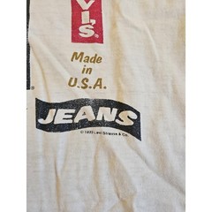 Levi’s 501 T-Shirt Authentic Button Fly Jeans Beige Sz L 1990s