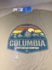 Columbia Sportswear Men’s Graphic Logo T-Shirt XL Safari Green NWT MSRP $28