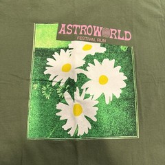 Travis Scott Astroworld Festival Run Flower Tee Size Large
