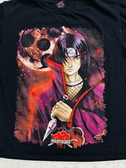 Vintage Naruto Itachi Uchiha T Shirt Rockstar JG Tag Anime Manga Size Medium