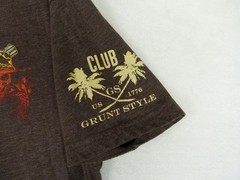 Grunt Style Men’s Large Brown No Rest For The Wicked Cotton Blend T-Shirt