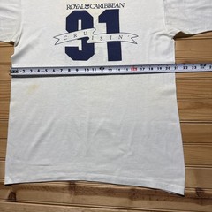 Vintage 1991 Royal Caribbean #91 Cruise Ship Souvenir Ringer T-Shirt Men’s Large