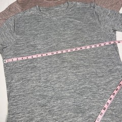7 Diamonds Core Crew Men 2 Pack Micro Stripe Performance T-Shirt Grey Pink Large