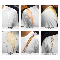 Anti-Dirty T-shirt Quick-drying Tee Shirt Hydrophobic Stain Resistant
