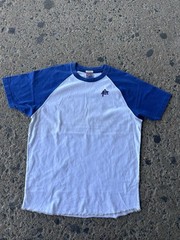 Vintage 90s Abercrombie & Fitch Two Tone Baseball Raglan Muscle T Shirt Large
