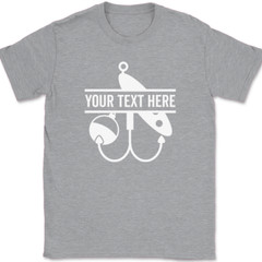 Fishing Your Text Here Custom T-Shirt Personalized Group Trip Tee