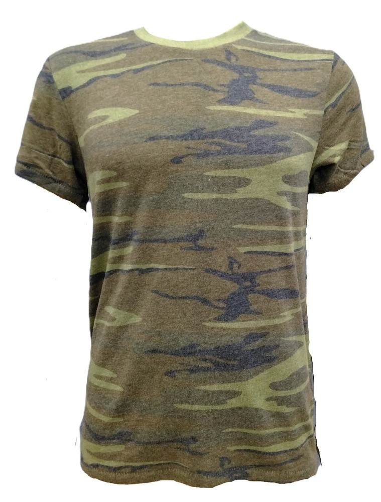 Woodland Camo Soft Comfortable T-shirt Tactical Short Sleeve Tee Eco Jersey