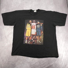 Pro Athletic Basketball Legends Kobe Jordan LeBron Graphic T-Shirt Black 3XL