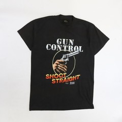 Vintage Gun Control Shoot Straight T-Shirt Size Large Just Brass 1991 90s