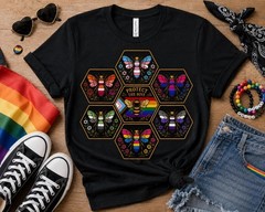 Protect the Hive Pride Shirt, LGBTQ Bee T Shirt, Queer Community Tee T-Shirt