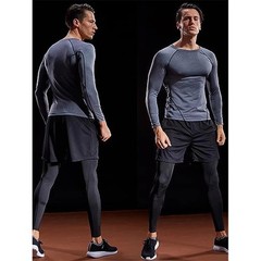 Mens Rash Guard Shirts Quick Dry Swim Shirts UV Protection Long Sleeve T-Shirts