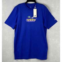 Adidas Men’s Small Crew Neck T-Shirt Multi Sport Team Royal Blue NEW