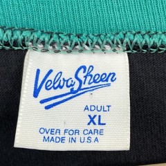 Vtg Velva Sheen Single Stitch TShirt Roll Cuff Mickey Mouse Florida Black XL