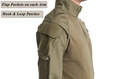 Men’s Firm Shirts Training Atheletic Training Shirts 1/4 Zip Ripstop Cargo Work