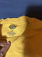 Dickies Yellow Long Sleeve Pocket T-Shirt Size S/P