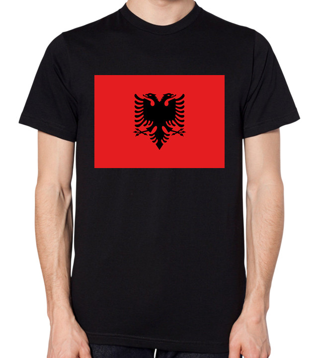 Albania Flag T-Shirt Men Ladies Unisex Top