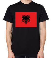 Albania Flag T-Shirt Men Ladies Unisex Top