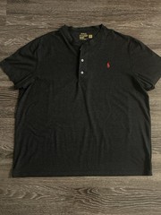 Polo Ralph Lauren Performance Men’s Black Henley T-Shirt – Size XL