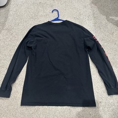 Gildan CoryxKenshin Samurai Shogun Long Sleeve Graphic Tee Black Size M