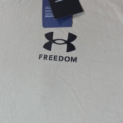 Under Armour Shirt Mens Large Tan Freedom Flag Gorpcore Patriotic USA America T