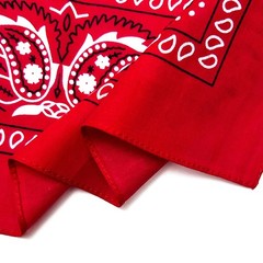 6 PCS 21×21 Inch 100% Cotton Bandanas Handkerchief Headband Scarf Wrap