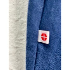New Simpelhed Organic Soft T-Shirt Mens Large Blue GOTS Certified Cotton Shirt