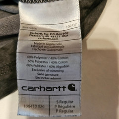 Carhartt Mens Workwear SZ S Gray Pocket Short-Sleeve T-Shirt