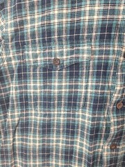 Red Head Mens Large Green Plaid Long Sleeve Button Up Flannel Shirt