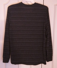 Structure Men’s Slim Fit Long Sleeve T-Shirt L Black/Dark Gray Soft Hardly Worn!