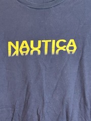 Nautica Tshirt Men’s Sz XL Navy Yellow Logo