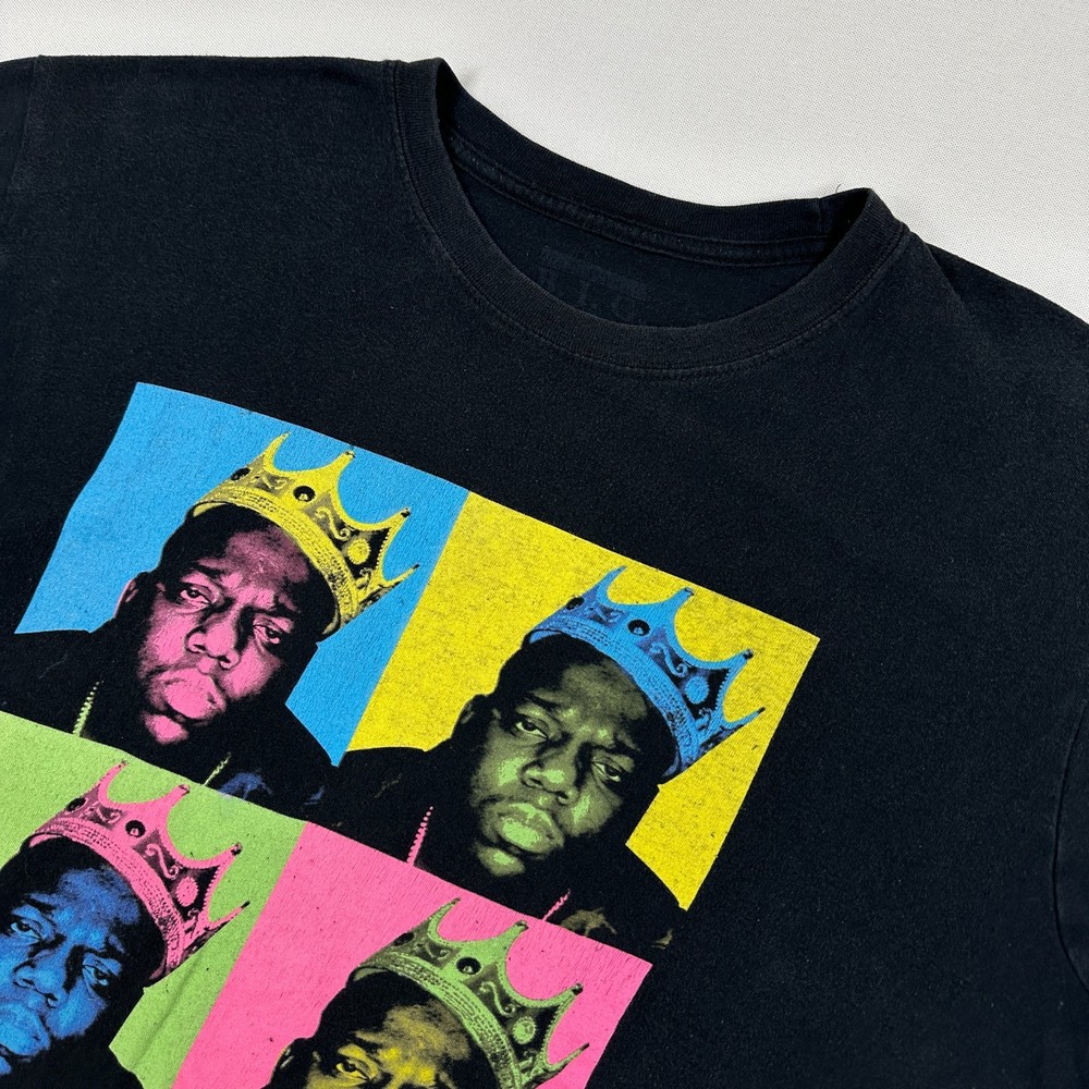 Notorious B.I.G / Biggie Smalls Portrait Black T-Shirt – Size XL
