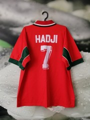 Morocco 1998 – 1999 home vintage football shirt jersey Puma #7 HADJI size XL