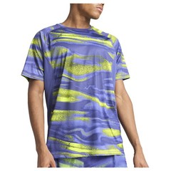 PUMA Run Velocity All Over Print Crew Neck Short Sleeve Athletic T-Shirt Mens Si