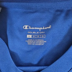 Champion Double Dry Mens Blue White Athletic Shirt NWT Wicking Odor Resist L