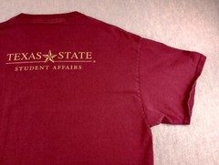 Texas State University Bobcats T Shirt Adults XL Maroon Bobcats Care