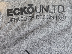 Ecko Unltd Men’s V-Neck Grey Marled Logo T-Shirt Sizes S, M, L, XL NWT