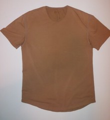 Bylt Drop Cut Short Sleeve T Shirt Mens XL Brown Blended Fabric