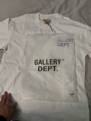 Gallery Dept. Men’s White/Purple Logo Graphic Crew Neck Short Sleeve T-Shirt S