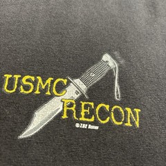 7.62 Design USMC Recon Project Shirt Mens XL Grunge Military Faded Ripped Read