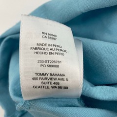 Tommy Bahama T-Shirt Mens Large Blue Rum Parrots Tropical Beach Vacation Party