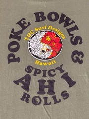 Size M Town and Country Surf Designs T&C Hawaii Poke Bowls Tee