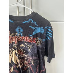 Superman DC Comics Metropolis Graphic T-Shirt Black Red Foil Small 2009 s09