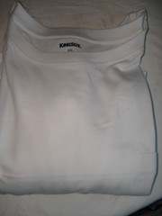 NEW “KING SIZE” White 100% Cotton w/Pocket S/S T-shirt Men’s Sz. 5XLT