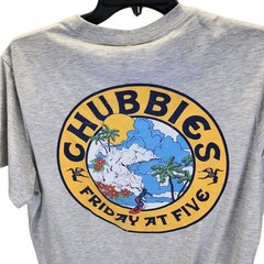 Chubbies T-Shirt Men’s XL Friday At Five Non Pocket Graphic Gray New Shirt Tags