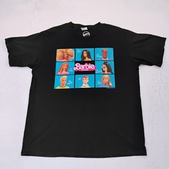 Barbie Mattel Unisex Men’s T-Shirt Size XL Graphic Print Black Crew Neck