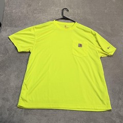 Carhartt Shirt Mens Large Yellow Force Pocket Tee T-Shirt Relaxed Fit Hi Vis