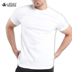 Pack of 12 Shirts | White Crew Round Neck T-Shirt | Urban Connection | Small-6XL